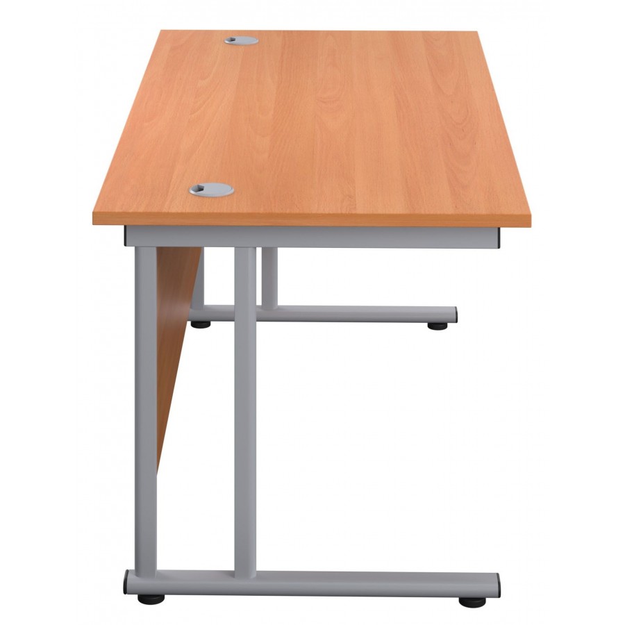 Olton Twin Cantilever  800mm Deep Straight Office Desk